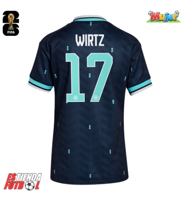Alemania Florian Wirtz #17 Segunda Equipación Mujer Mundial 2026 Manga Corta